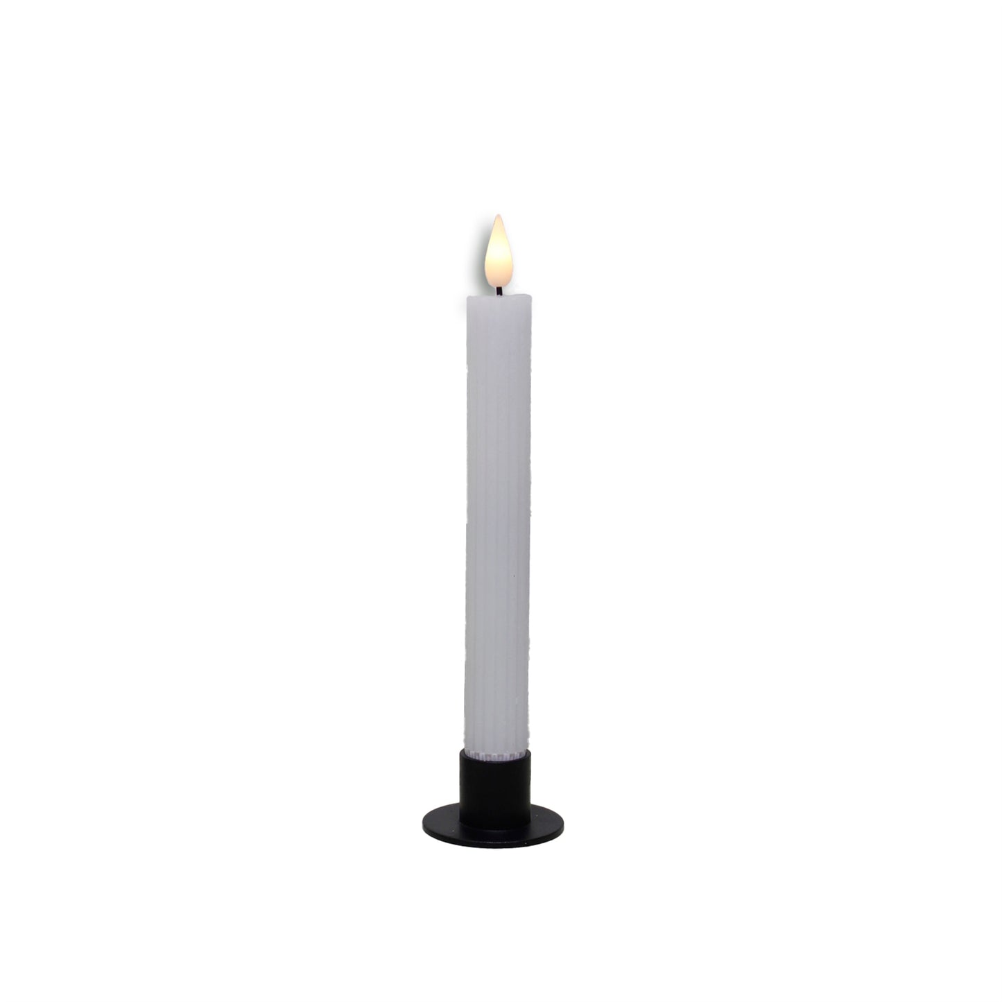 LED Tapered Ridged Candle