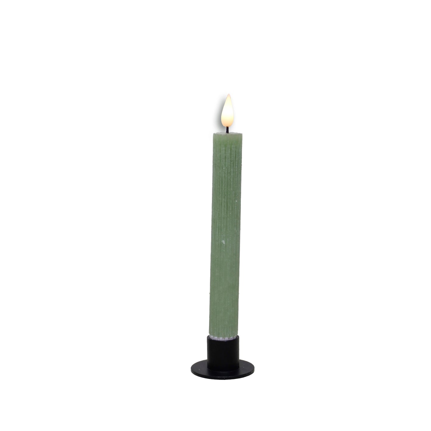 LED Tapered Ridged Candle