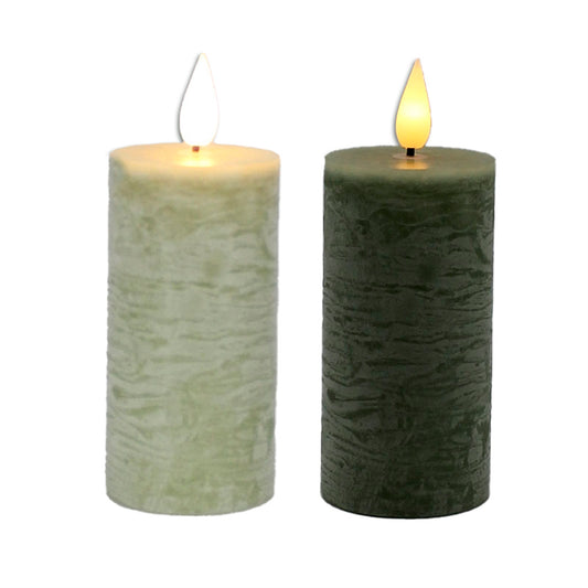 Sage Green LED Votive w/Timer