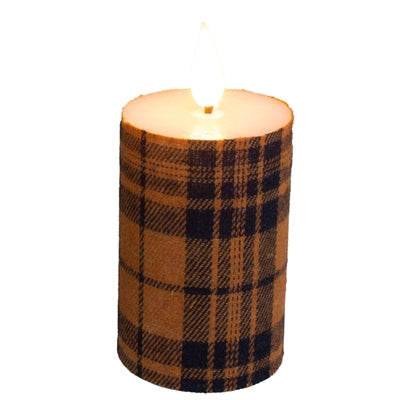 3" Fall Plaid Votive