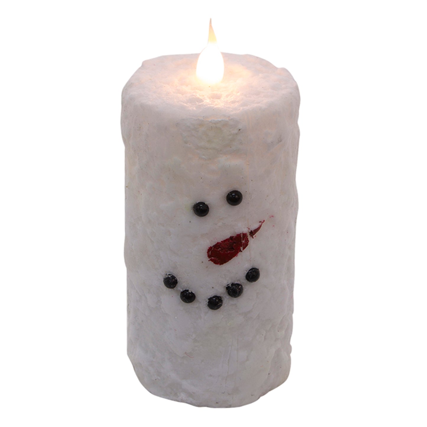 Tall Snowman Votive Pillar