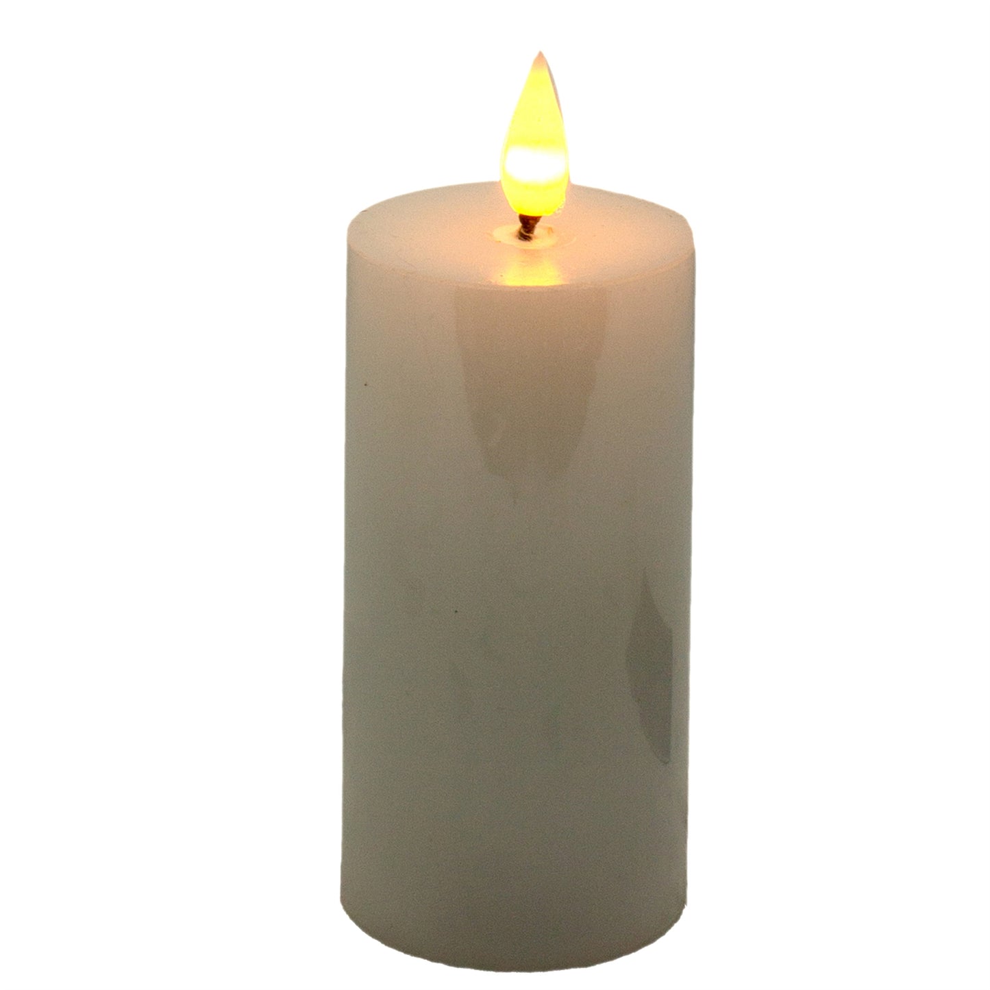 White Realistic Votive LED Candle w/Timer