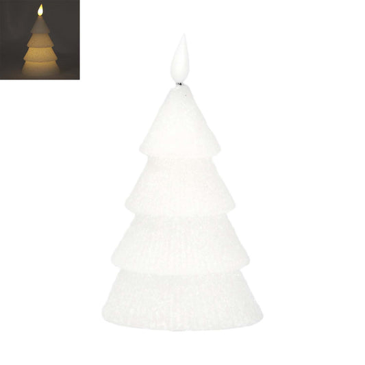 Small White Tiered Tree LED Candle