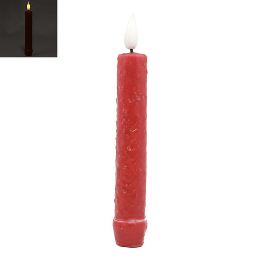 6 inch Red Simple LED Taper