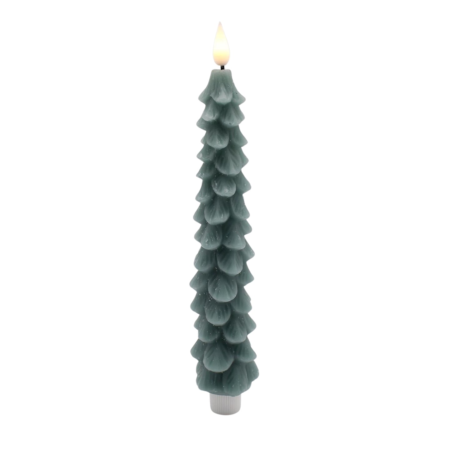 Green Christmas Tree LED Taper