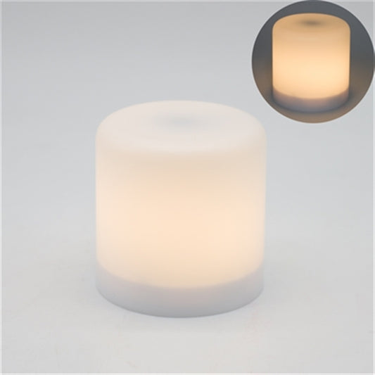 3 inch White LED Flame Illusion Pillar