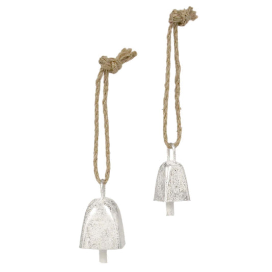 Set of 2 Little Silver Bells