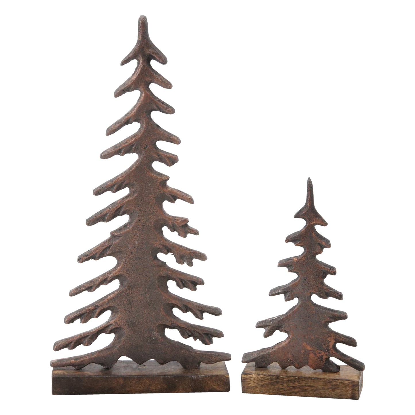Set of 2 Multi-Branch Antique Trees