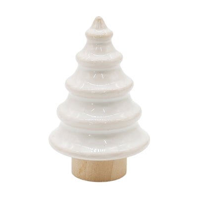 White Frosty Porcelain Layered Tree