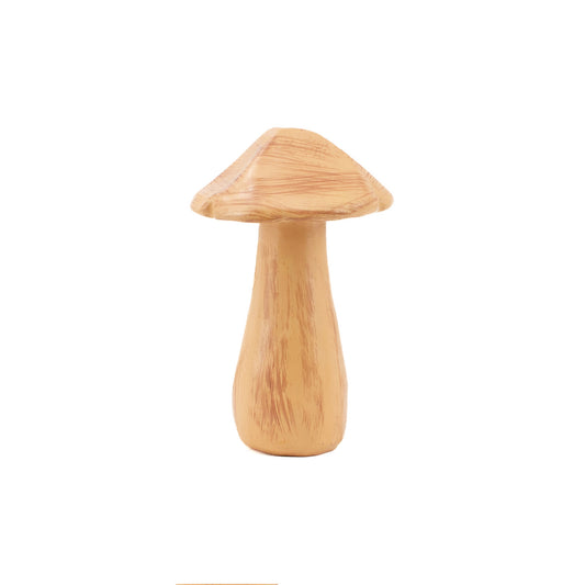 Tall Skinny Brown Resin Mushroom