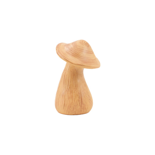 Curved Top Brown Resin Mushroom