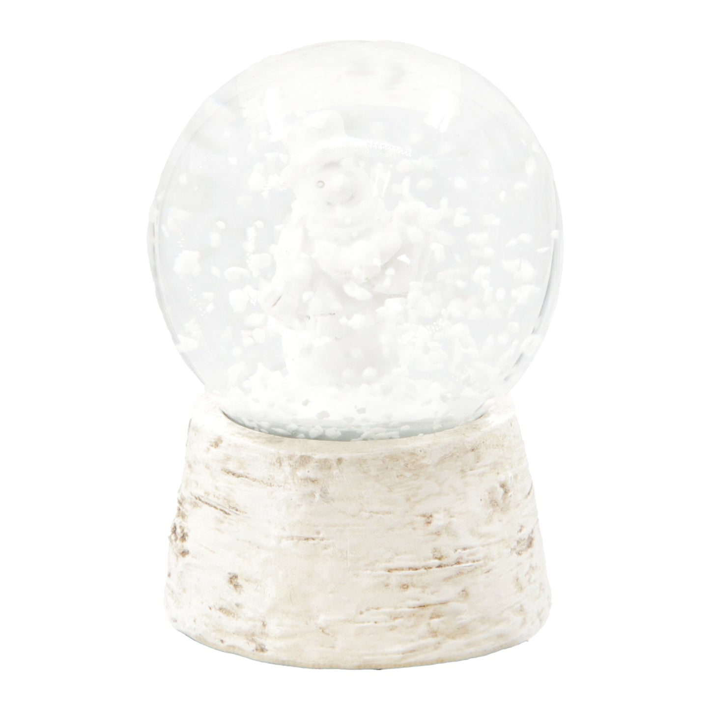 Birch Snowman Snow Globe