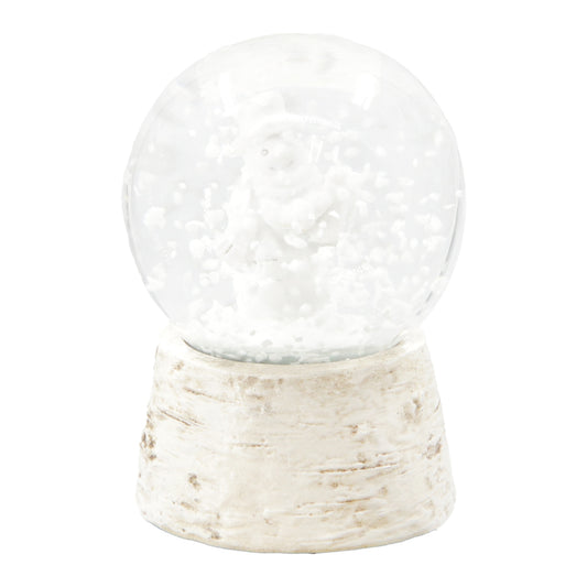 Birch Snowman Snow Globe
