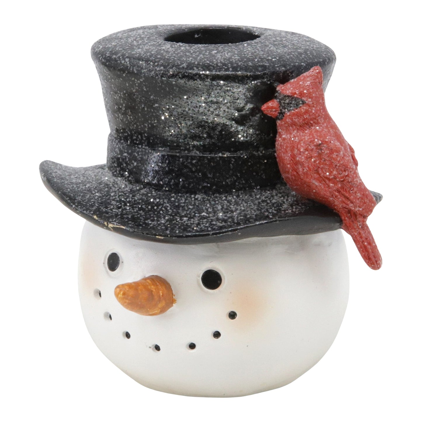 Large Cardinal Snowman Head