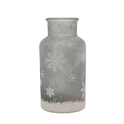 6.5" Snowflake icy Jar