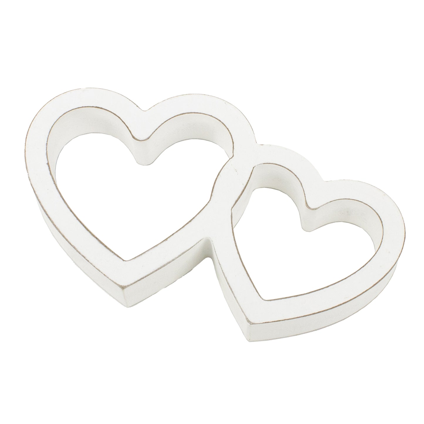 White Joined Hearts Cutout