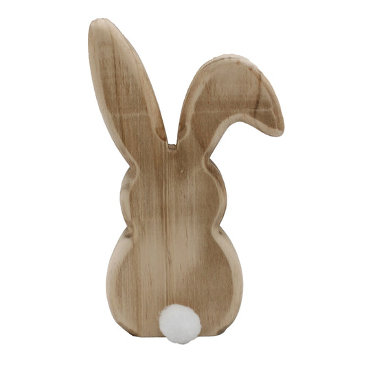 Wood Cutout Cottontail Bunny