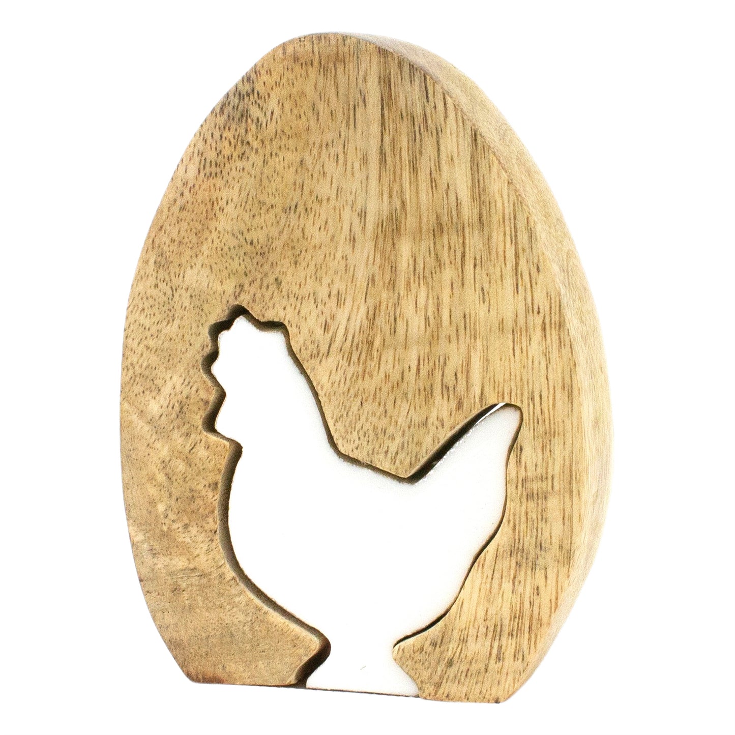 Wooden Egg with Hen Puzzle