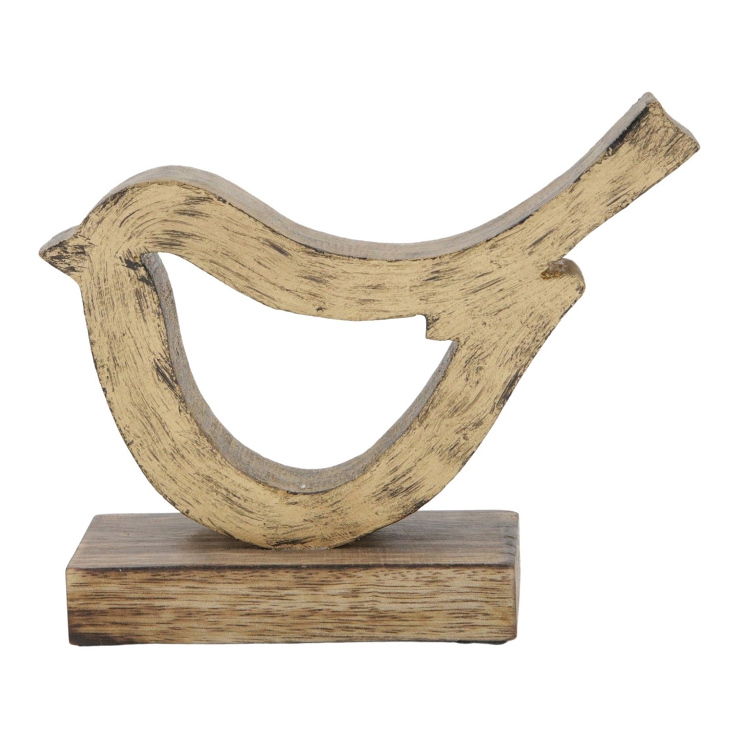 Antique Gold Bird Cutout Stand