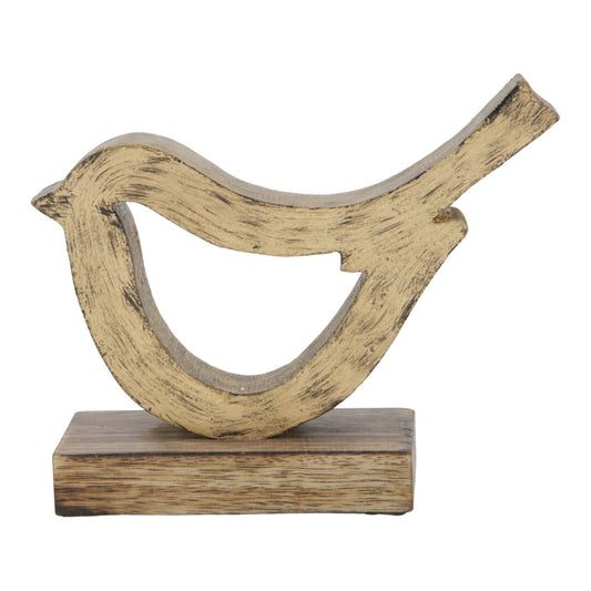 Antique Gold Bird Cutout Stand