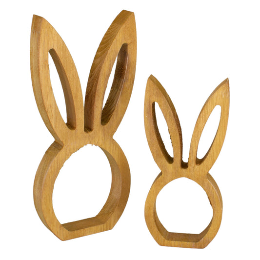 Set of 2 Bunny Head Cutouts