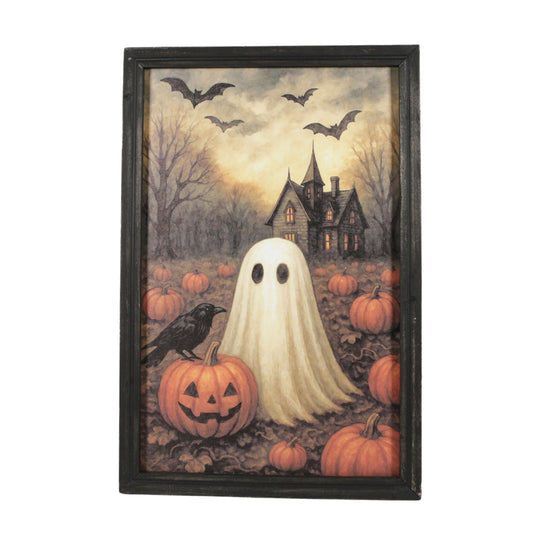 Ghost, House, & Pumpkin Frame