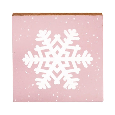 Pink Snowflake Block