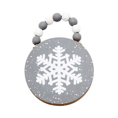 Gray Snowflake Bead Hanger