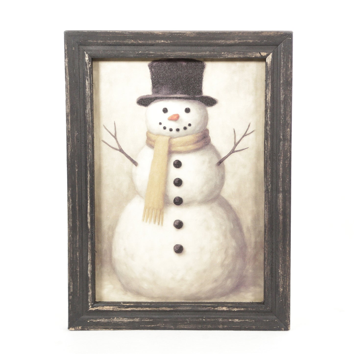 Small Top Hat Snowman Frame