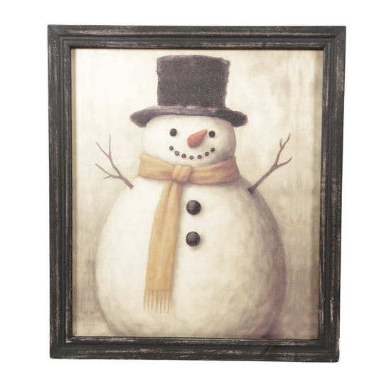 Top Hat 2 Stack Snowman Frame