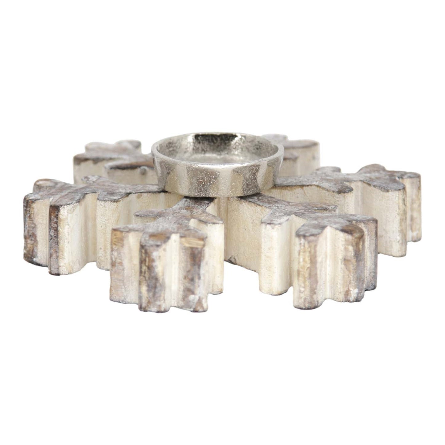 Vintage Snowflake Tea Light Holder