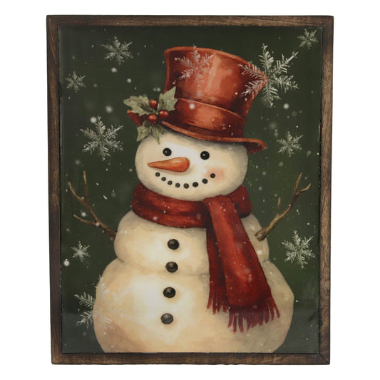 Crimson Pine Snowman Sign (007)