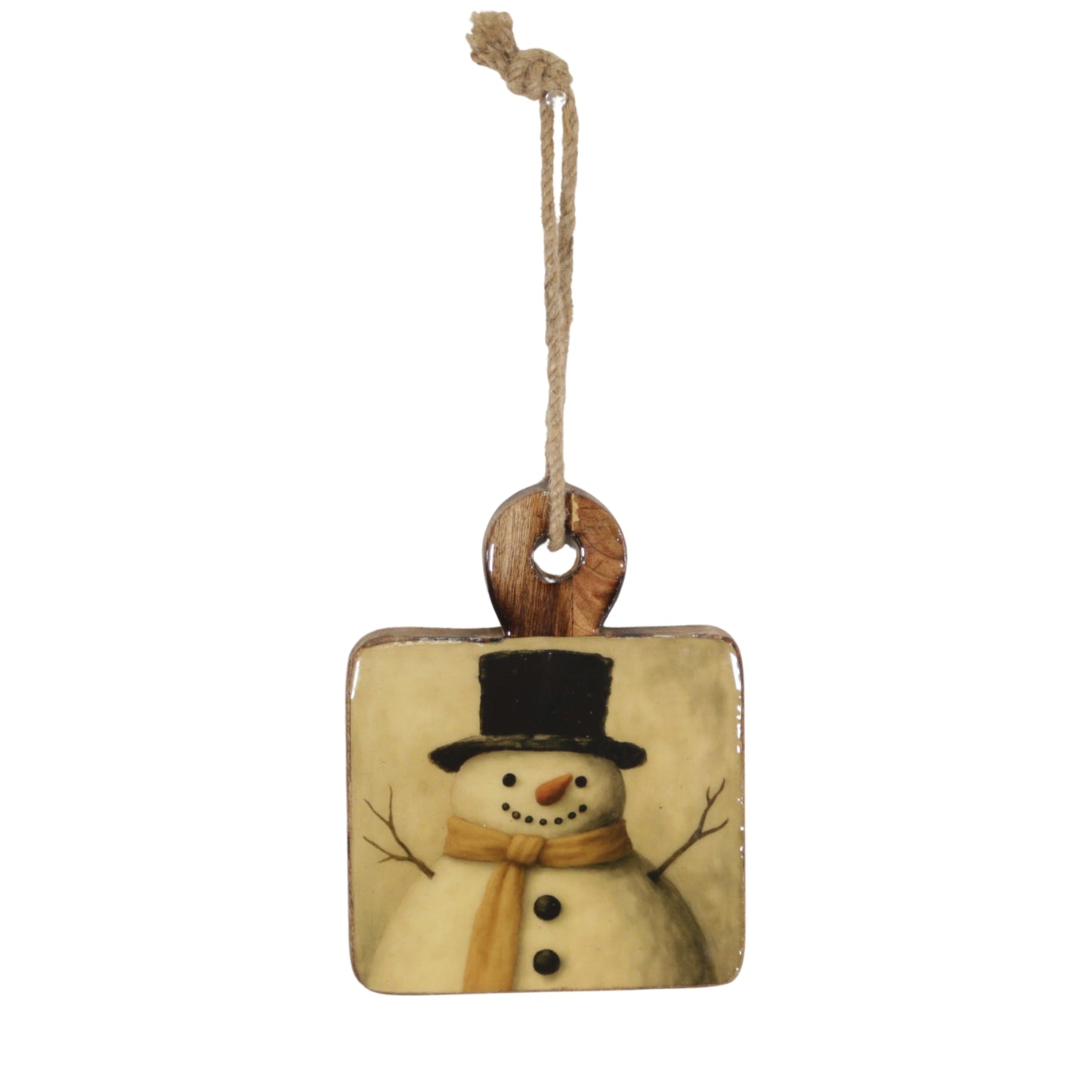 Top Hat Snowman Mini Cutting Board