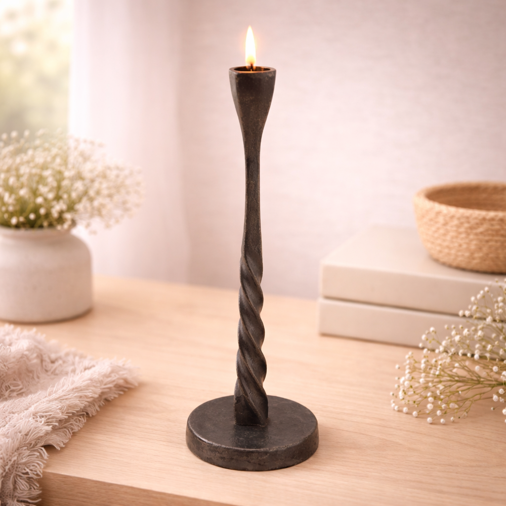 Tall Metal Taper Holder