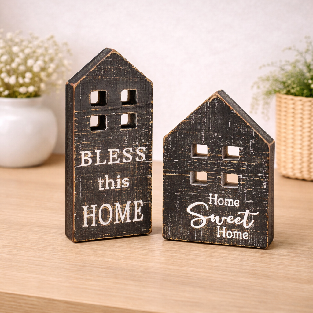 2 Asst Black House Blocks