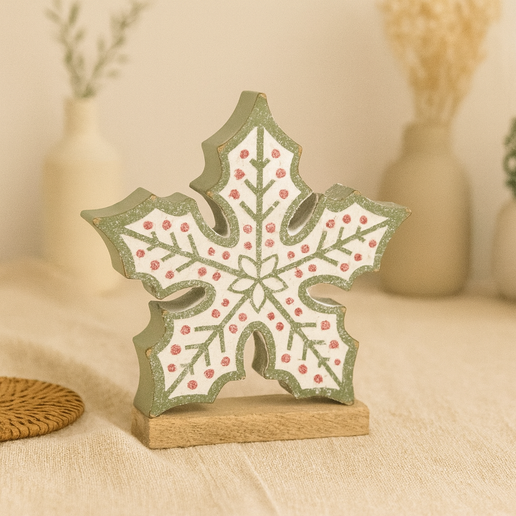 Griffin Home Décor Holly Snowflake